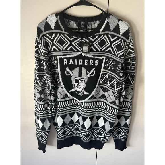 NFL Other - Las Vegas Raiders NFL Team Apparel Ugly Christmas Sweater Men's L